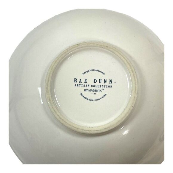 Rae Dunn Magenta Eggcellent & Eggceptional Egg Nesting Ceramic Bowls Set Yellow - Picture 7 of 16